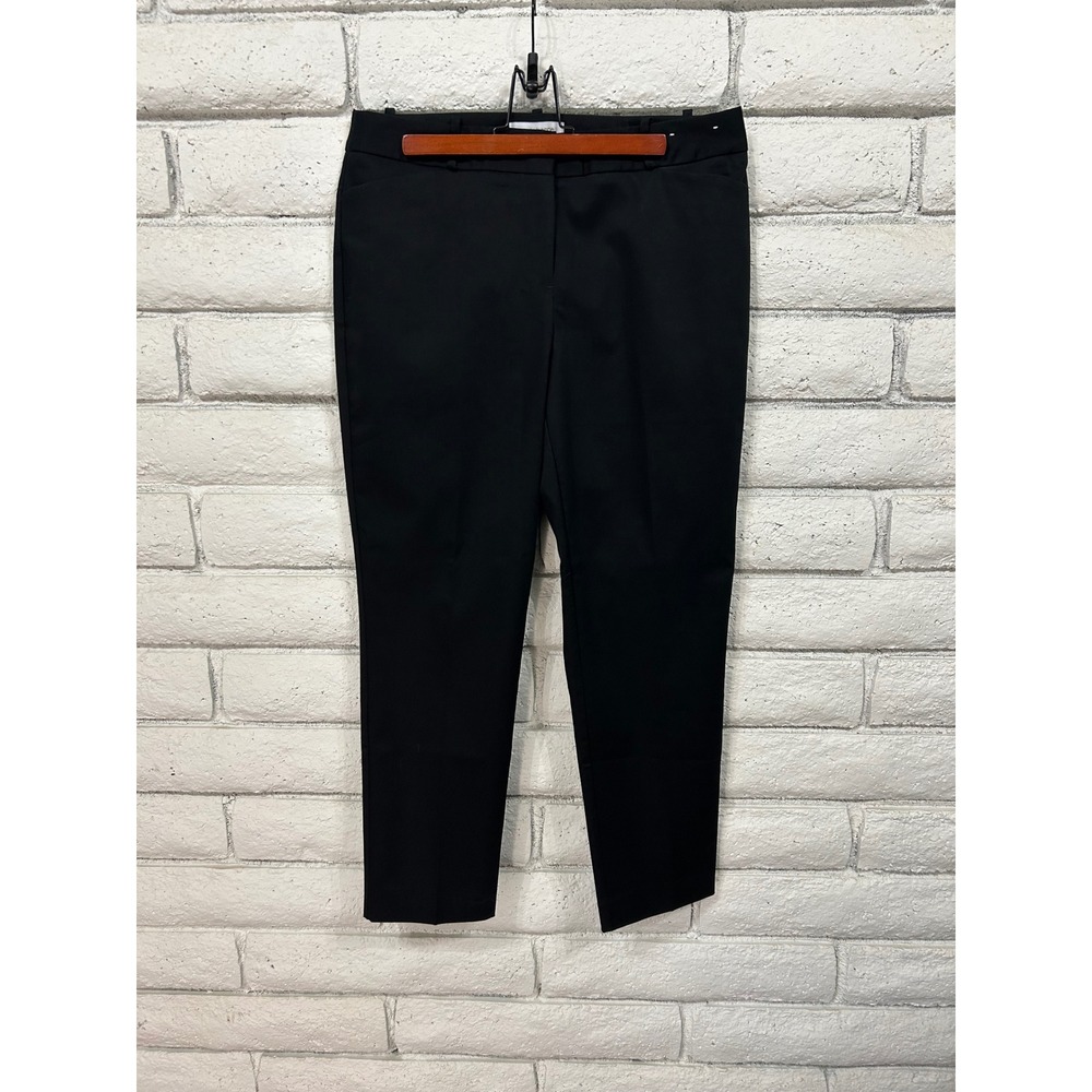 Liz Claiborne Emma Black Ankle Pants Womens Size 8 Slim Leg Dress‎ Trousers